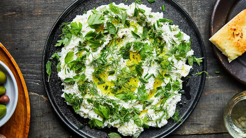 Fromage ricotta aux fines herbes