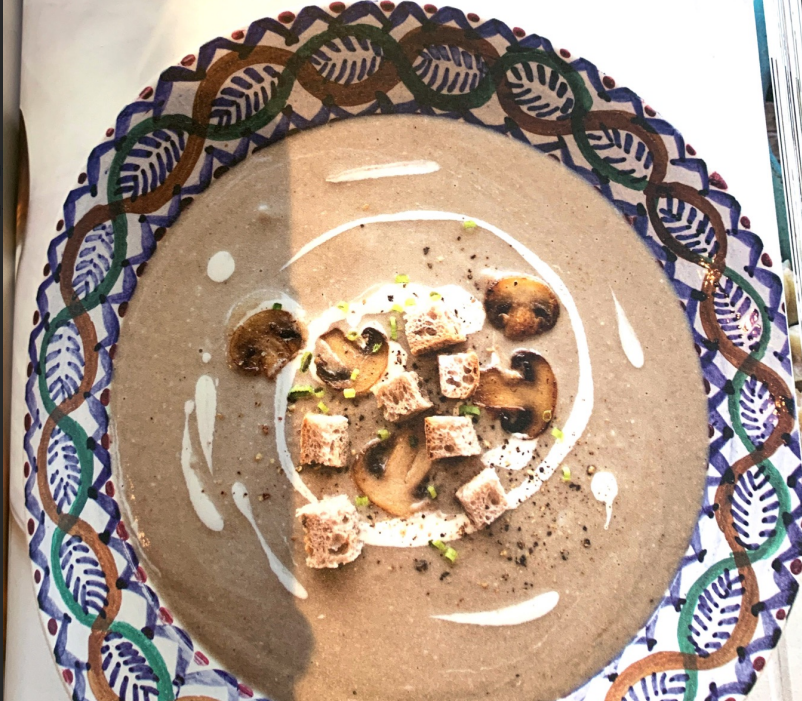 Crème de champignons riche en protéines