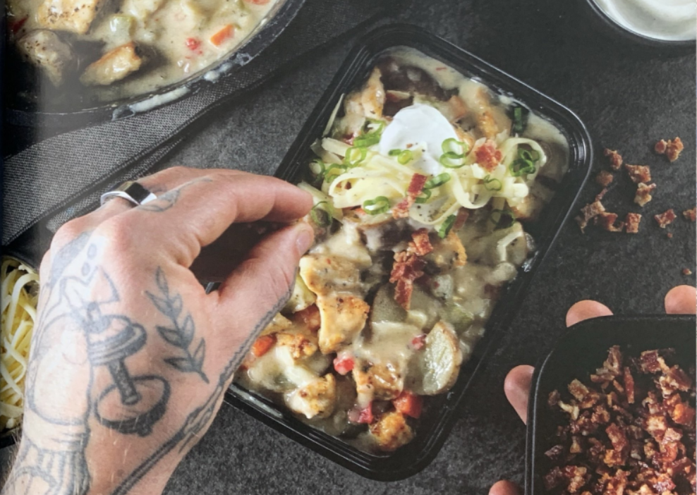 Chaudrée au poulet style patates au four