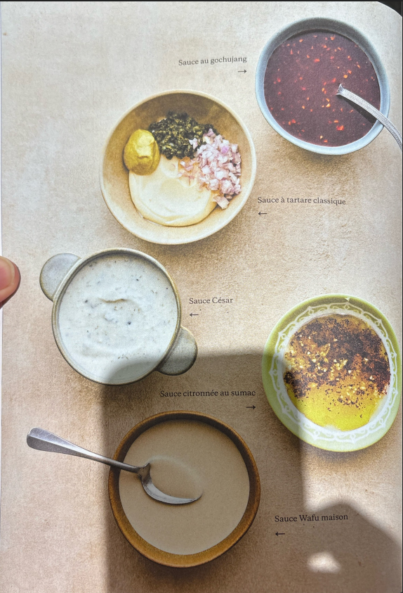 5 Sauces maison (Gochujang, Tartare, César, Citronnée, Wafu)