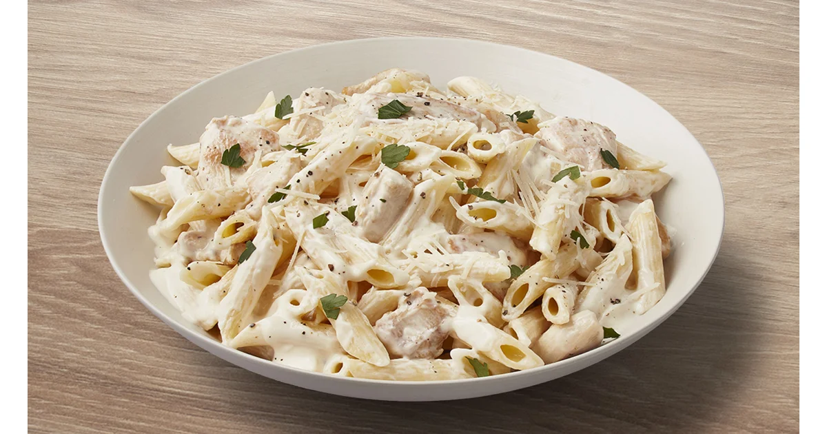 Fettuccines Alfredo aux pétoncles poêlés (ou poulet)