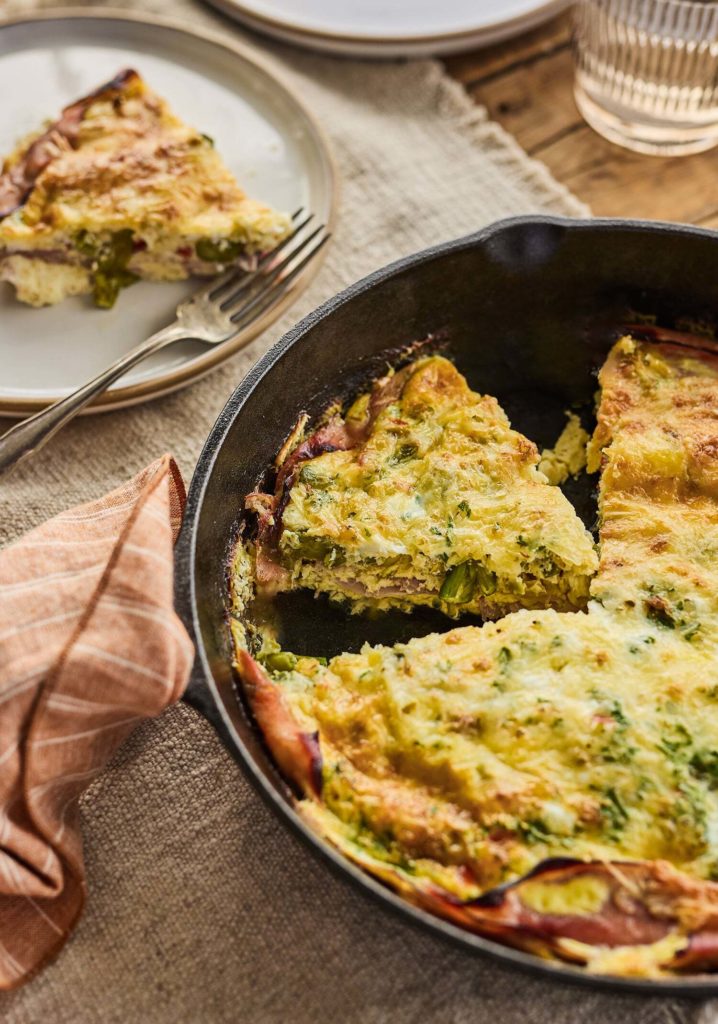 Frittata en croûte de jambon